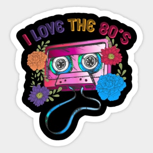 I lOVE THE 80s Sticker